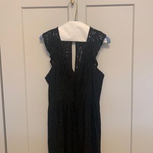 Black lace dress size 6 womens BCBG